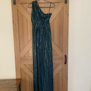 NWT one shoulder gown